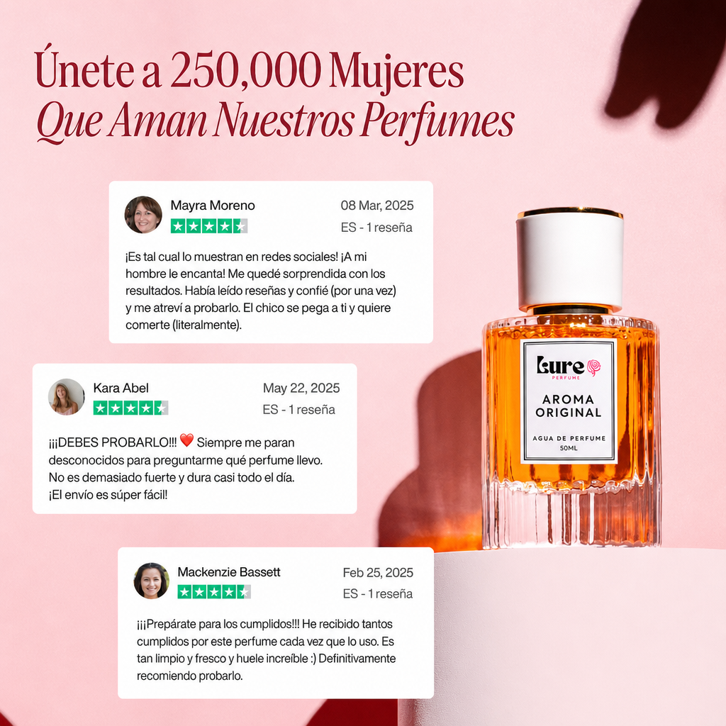 Perfumes con feromonas Lure™